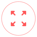 Evenly-distributed weight icon